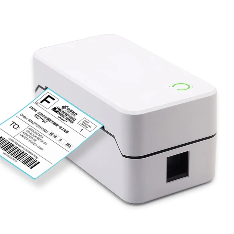 TDL401H 40-80mm Printing Width Thermal Printer Barcode Label Printer, USB+Bluetooth-compatible Version - UK Plug