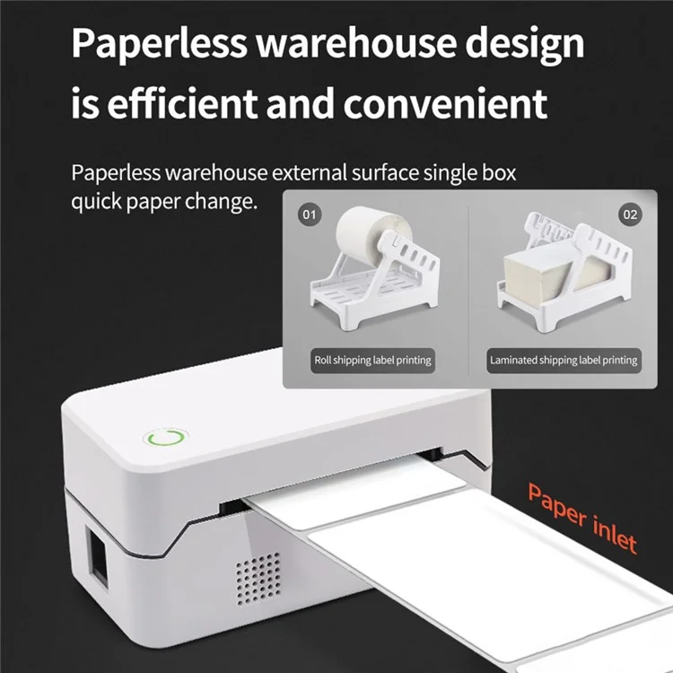 TDL401H USB Computer Thermal Label Printer Receipt Printing Tool - US Plug