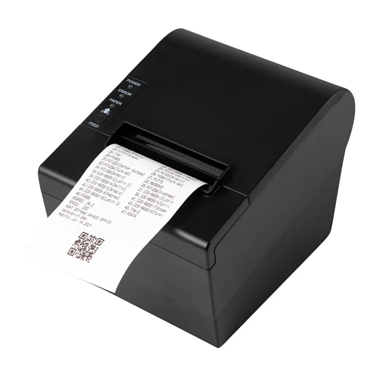 80370 USB+Bluetooth-compatible Thermal Label Printer  80mm Printing Width Receipt Printing Tool - EU Plug