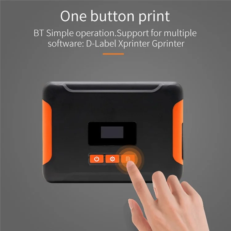 HL40 Cell Phone Bluetooth-compatible USB Thermal Label Printer 4 inch Printing Machine - UK Plug