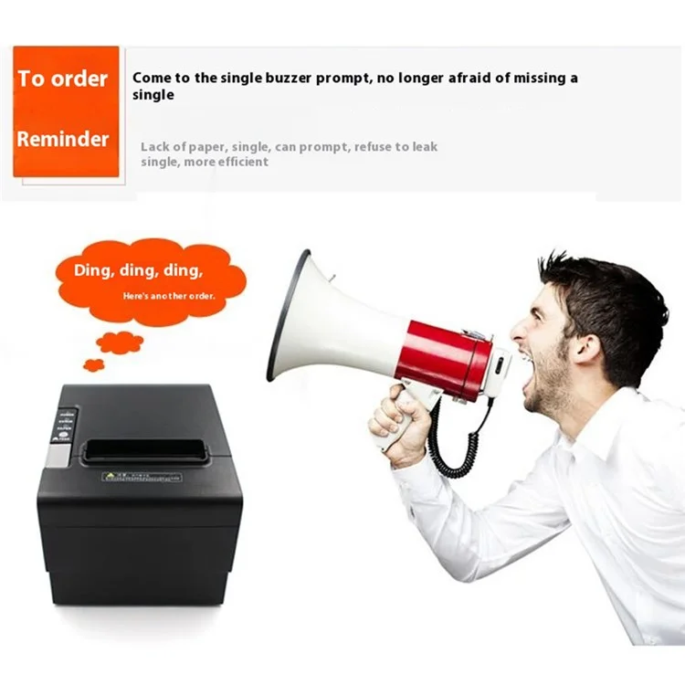 Imprimante de reçu thermique 8030III avec une largeur d'impression de 80 mm et une tête de coupe automatique - Prise US