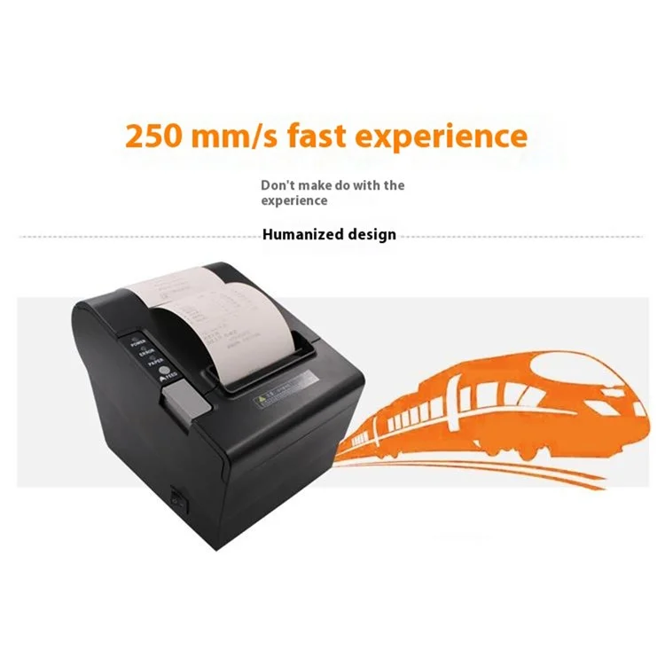 Imprimante de reçu thermique 8030III avec une largeur d'impression de 80 mm et une tête de coupe automatique - Prise US