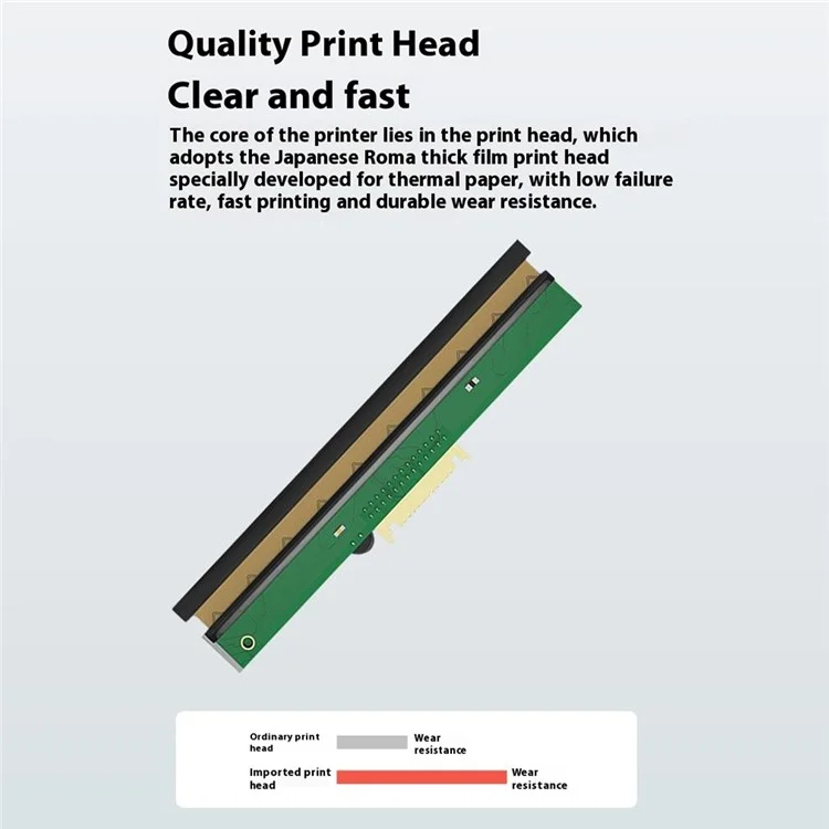 58BH2 USB+Bluetooth-compatible Thermal Label Printer Receipt Printing Tool with 58mm Width Printing Paper Roll - US Plug