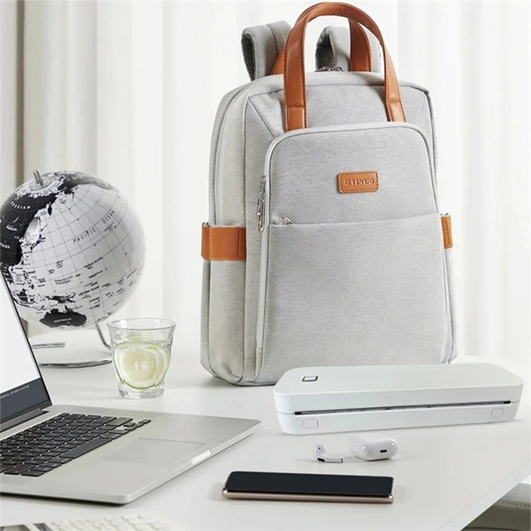 MARKLIFE D210 Mini Home Office Bluetooth-compatible Thermal Printer A4 Letter Paper Wireless Inkless Printer - White