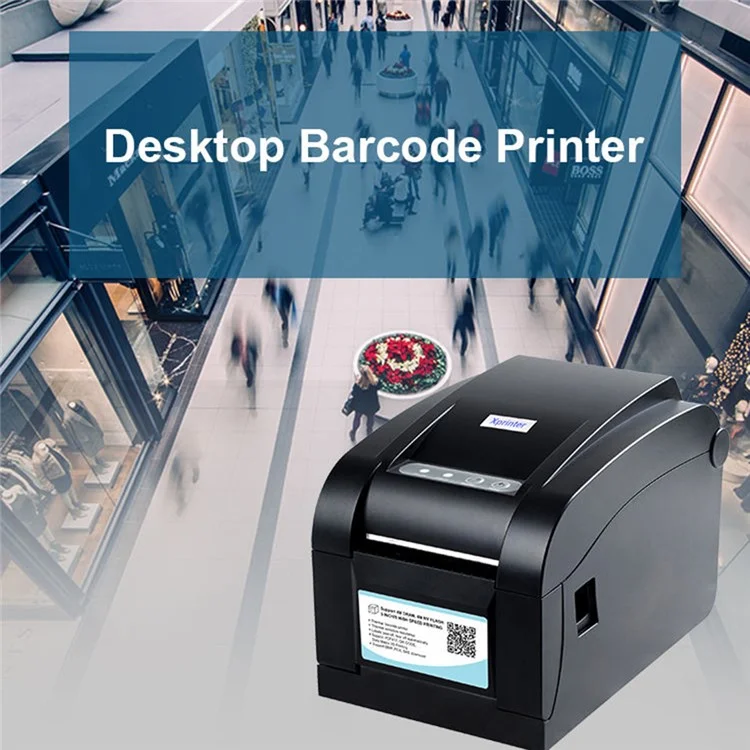 Xpriner XP-350B Thermischer Barcode-drucker Hochgeschwindigkeits-usb-etikettendruckmaschine, Eu-stecker