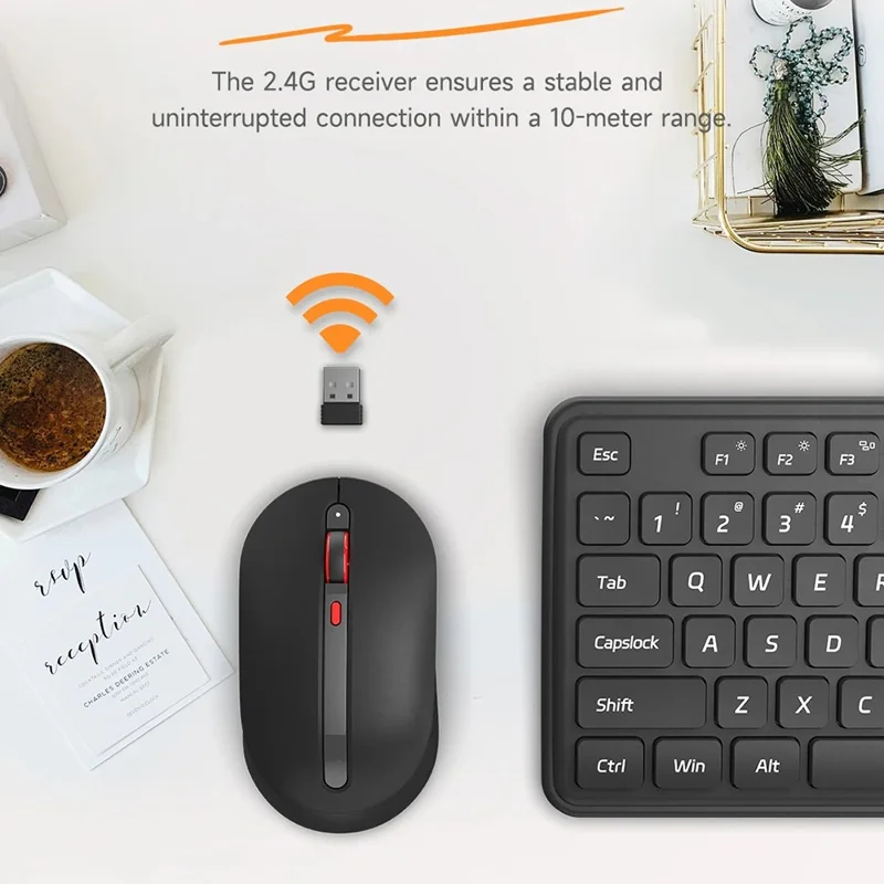 XIAOMI YOUPIN MIIIW MW24PB03 2.4G Wireless Keyboard Mouse Set Computer Mute Keyboard + Mouse, 3rd gen - White