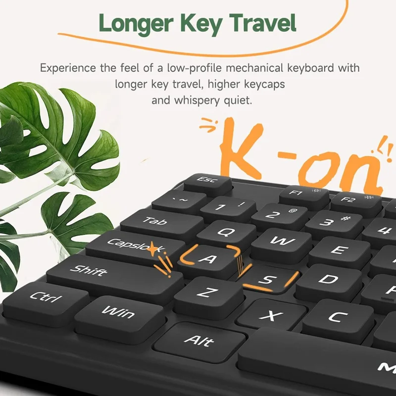 XIAOMI YOUPIN MIIIW MW24PB03 2.4G Wireless Keyboard Mouse Set Computer Mute Keyboard + Mouse, 3rd gen - White