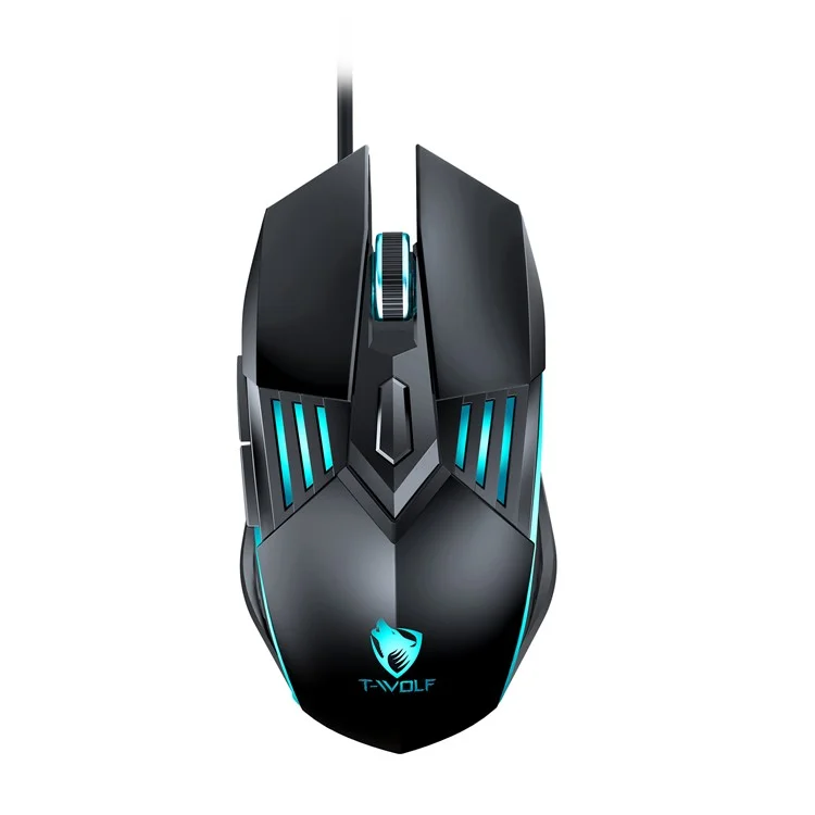 T-WOLF TF700 Backlight USB Wired Gaming Keyboard Mouse Headphone Mouse Pad Set
