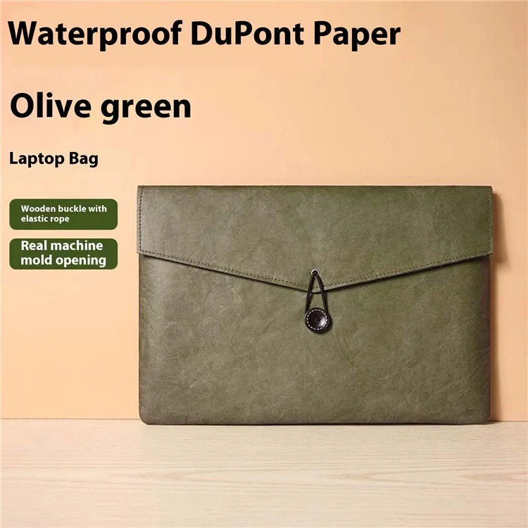 Waterproof Dupont Paper Carrying Case for 14-inch Laptops Lightweight Protective Sleeve Bag