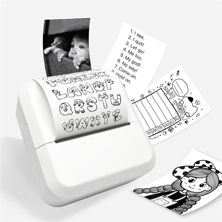 MARKLIFE S2 Bluetooth-compatible Thermal Label Printer Ink-Less Label Maker Machine for Small Business Home Office - White