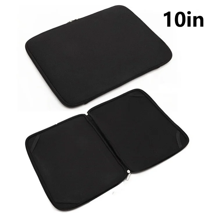 A03 10 inch Laptop Sleeve Bag Neoprene Notebook Carrying Bag Tablet Briefcase - Black