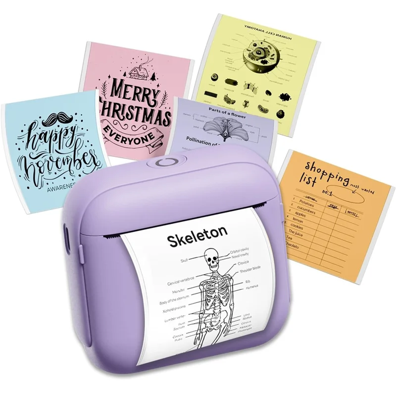 X6 Portable Mini Handheld Label Printer Thermal Printing Bluetooth-compatible Label Maker - Beige