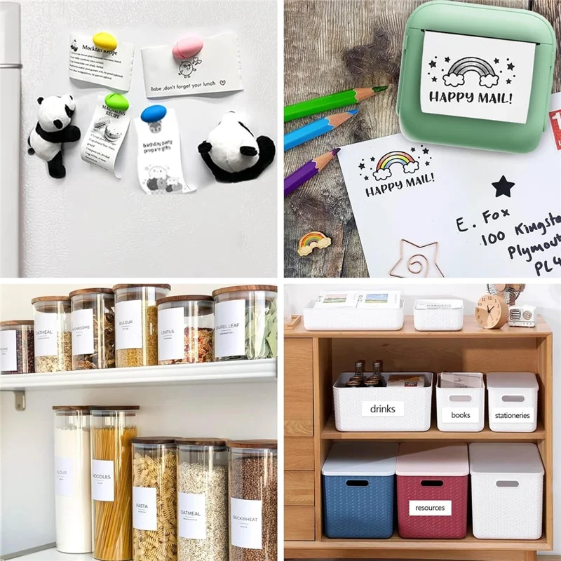 X6 Portable Mini Handheld Label Printer Thermal Printing Bluetooth-compatible Label Maker - Green