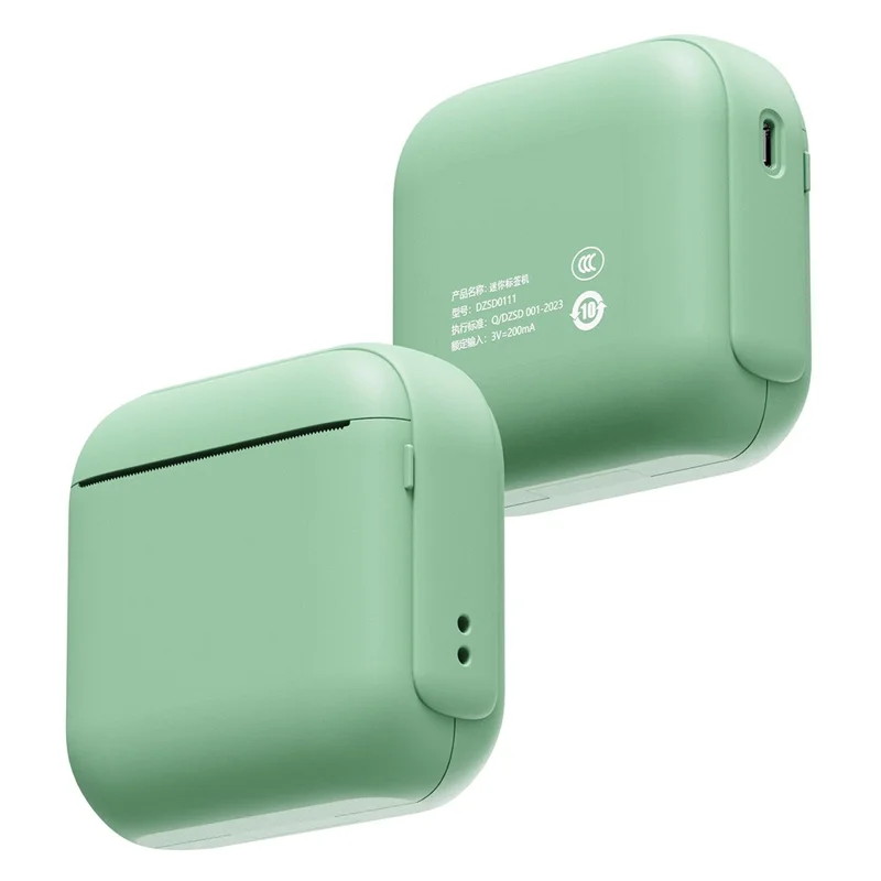 X6 Portable Mini Handheld Label Printer Thermal Printing Bluetooth-compatible Label Maker - Green