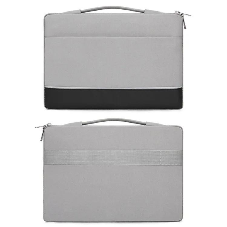 For 11.6-12.5 inch Laptop Carrying Case Polyester Splash-Proof Anti-Shock Portable Sleeve Bag - Grey