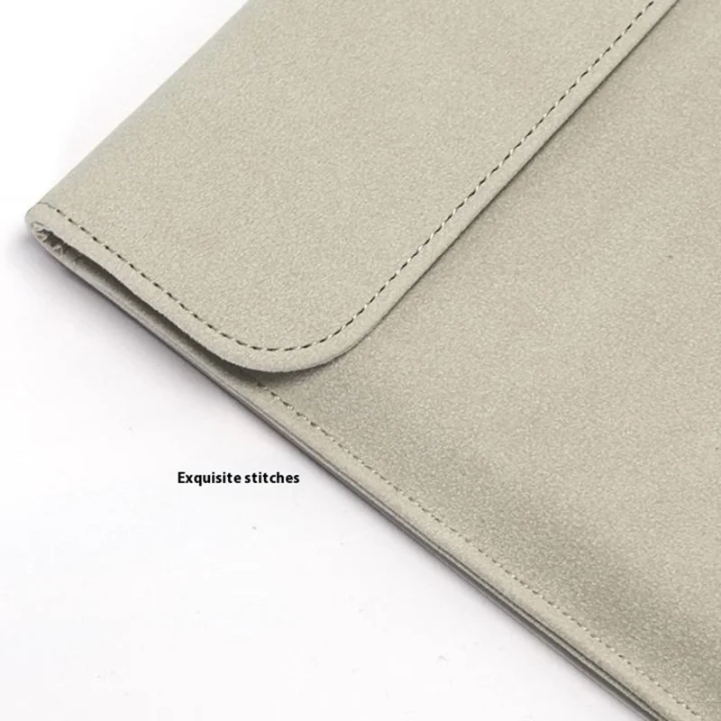For 6 inch E-Reader Carrying Case PU Leather Portable Protective Bag Magnetic Closure - Light Grey