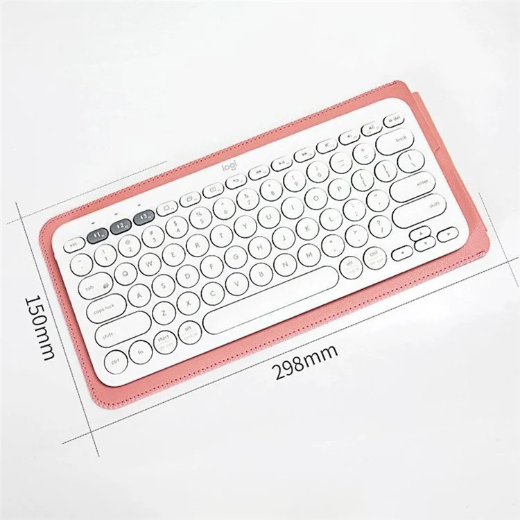 For Logitech K380 Protective Cover Bluetooth-compatible Keyboard Portable Carrying Case - Apricot