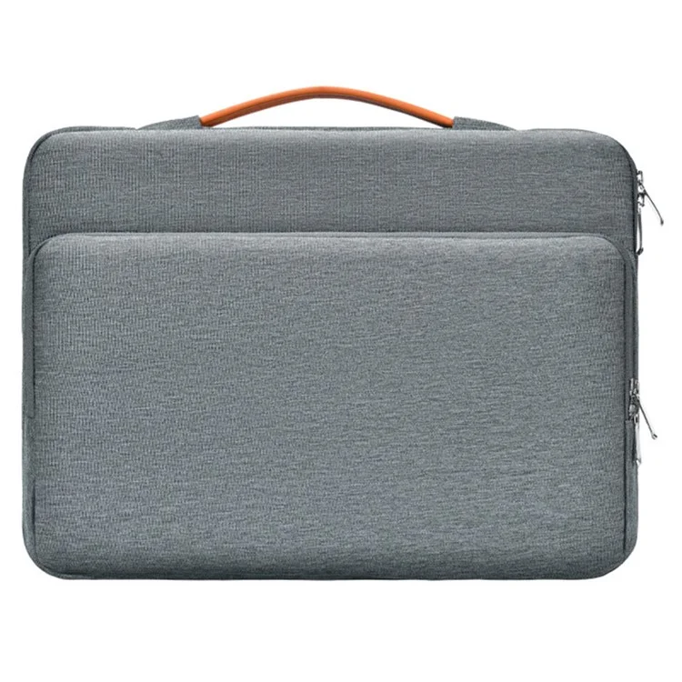 For 14 inch Laptop Carrying Case Oxford Cloth Wear Resistant Portable Sleeve Bag Business Style - Grey