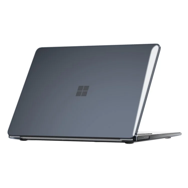 Étui cristal pour Microsoft Surface Laptop 7 13,8 pouces, housse de protection ultra-fine - Noir
