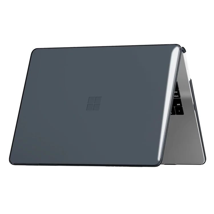 Étui cristal pour Microsoft Surface Laptop 7 13,8 pouces, housse de protection ultra-fine - Noir