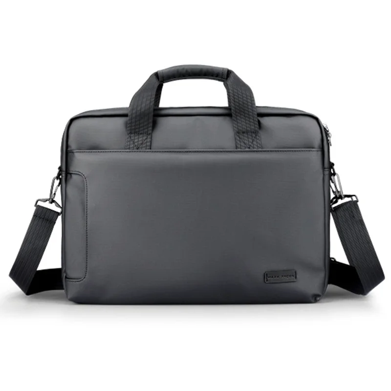 MARK RYDEN MR425 Oxford Cloth Briefcase Men Business Travel Laptop Handbag Crossbody Bag - Grey / 14-inch