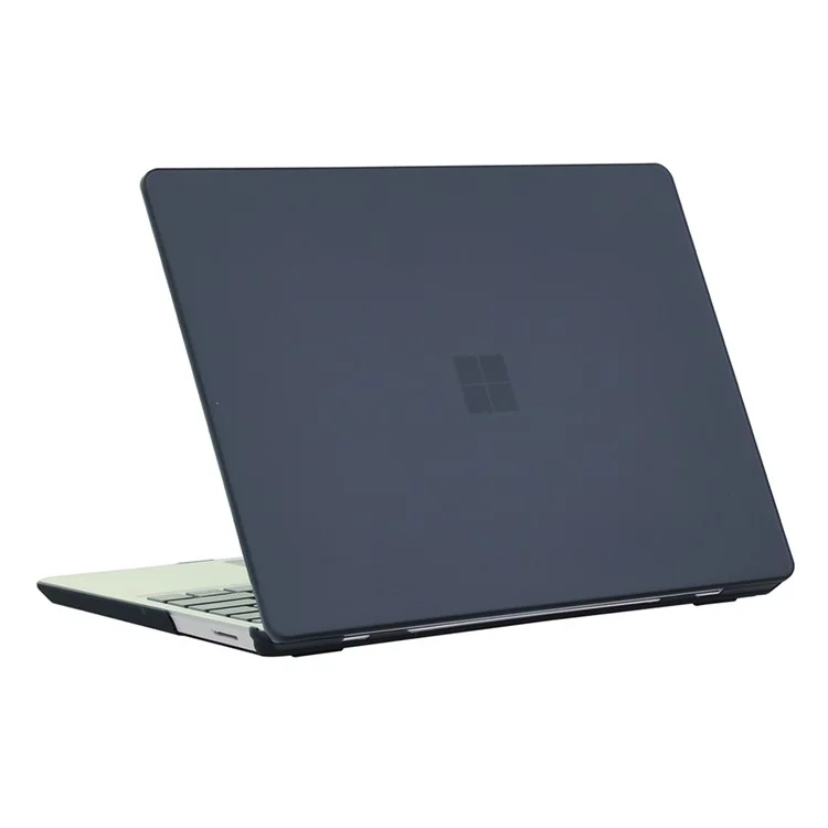 Funda mate para Microsoft Surface Laptop Go 3 / 2 / 1 de 12,4 pulgadas (1943 / 2013) Cubierta de portátil de PC dura - Negro