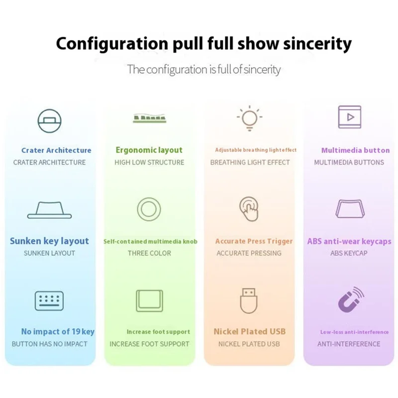 YINDIAO KM900 93 Keys USB Wired Backlit Gaming Keyboard Computer Mouse Keyboard Set - Purple
