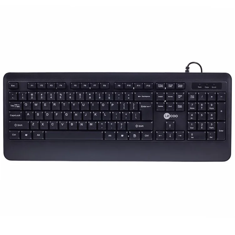 Clavier et souris filaires LENOVO LECOO CM104 104 touches 1600 DPI pour Windows