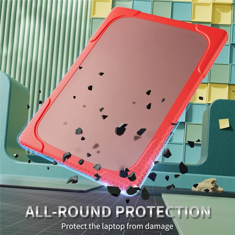 For Microsoft Surface Laptop 7 13.8-inch Laptop Case Stand Design Notebook TPU PC Cover - Red