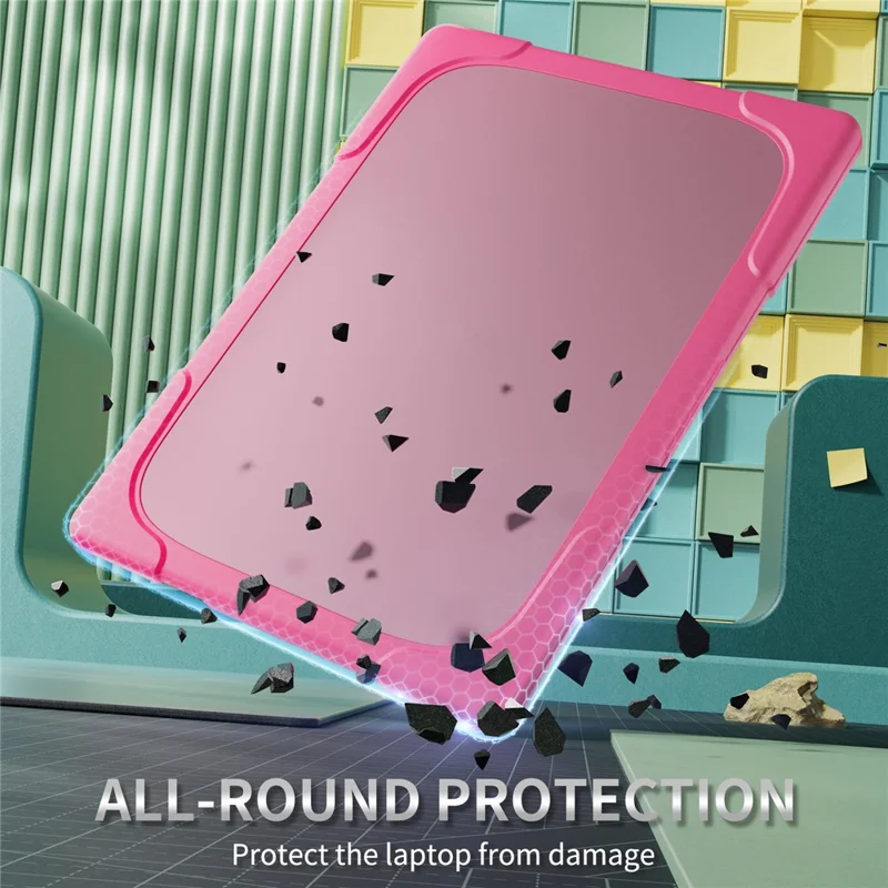 For Microsoft Surface Laptop 7 13.8-inch Laptop Case Stand Design Notebook TPU PC Cover - Rose