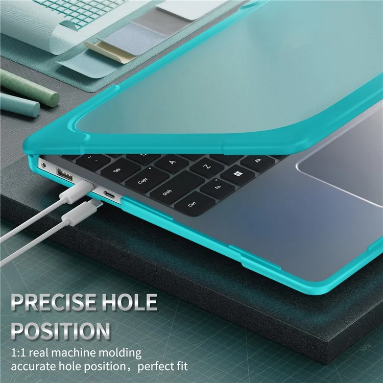 For Microsoft Surface Laptop 7 13.8-inch Laptop Case Stand Design Notebook TPU PC Cover - Baby Blue