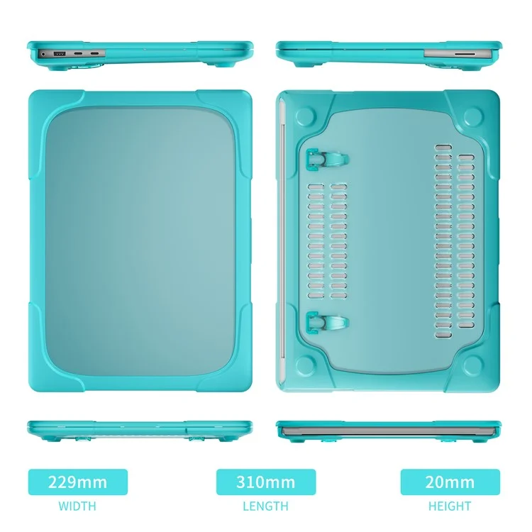 For Microsoft Surface Laptop 7 13.8-inch Laptop Case Stand Design Notebook TPU PC Cover - Baby Blue