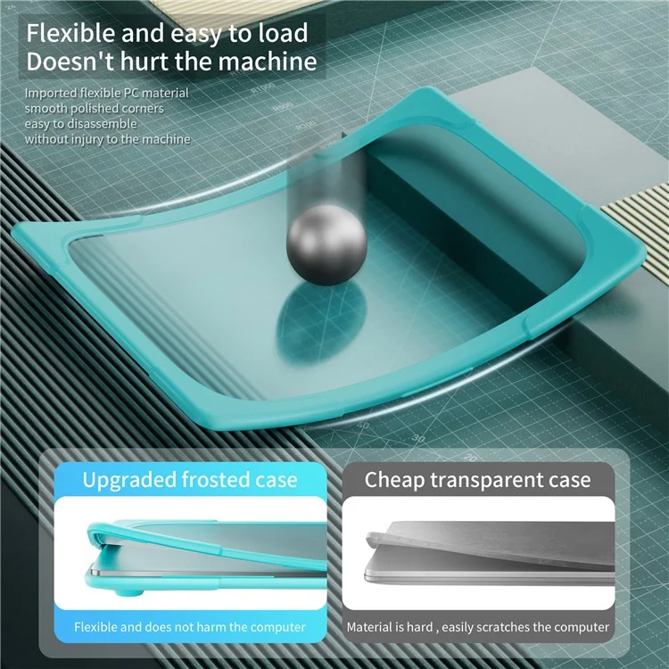 For Microsoft Surface Laptop 7 13.8-inch Laptop Case Stand Design Notebook TPU PC Cover - Baby Blue