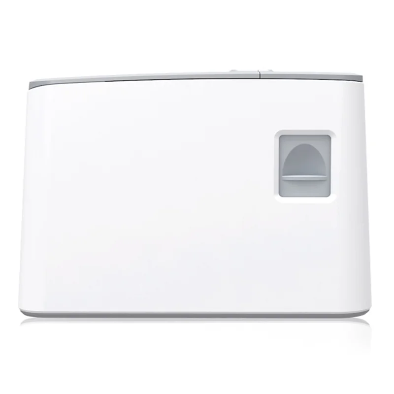 ZJ-8370 80mm Thermal Receipt Printer USB LAN Interface Restaurant Kitchen Printer with Auto Cutter - White + Grey / EU Plug