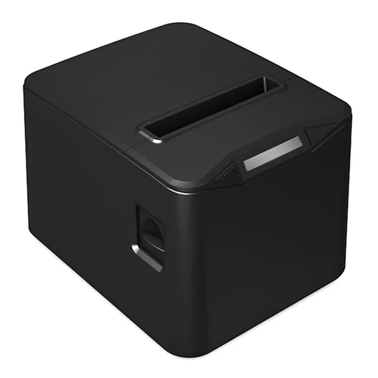 ZJ-8370 80mm Direct Thermal Receipt Printer USB LAN Bluetooth-compatible POS Printer with Auto Cutter - Black / US Plug