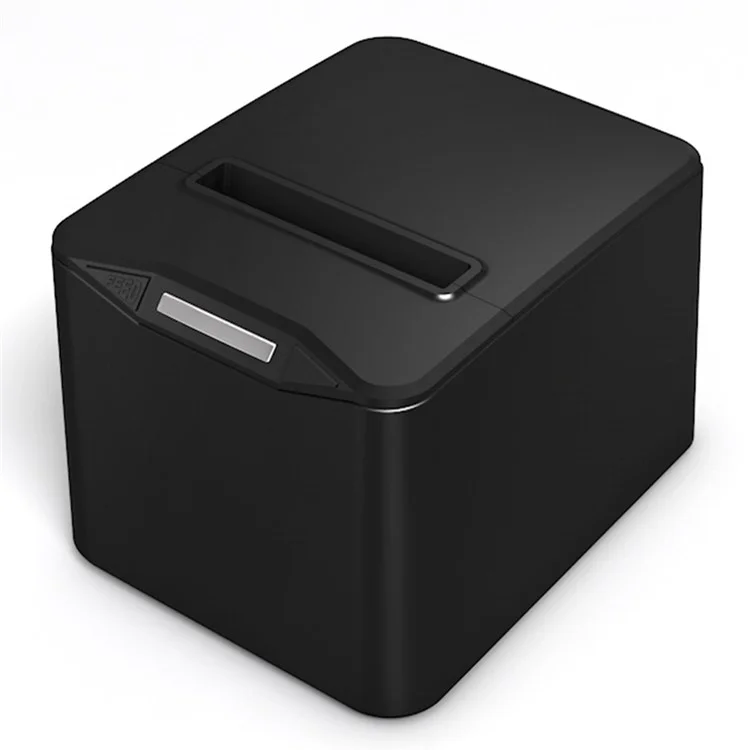 ZJ-8370 80mm Direct Thermal Receipt Printer USB LAN Bluetooth-compatible POS Printer with Auto Cutter - Black / US Plug