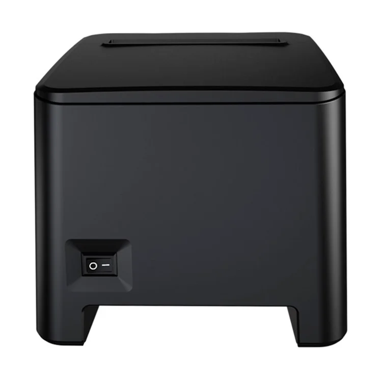 ZJ-8370 80mm Direct Thermal Receipt Printer USB LAN Bluetooth-compatible POS Printer with Auto Cutter - Black / US Plug