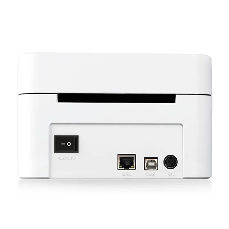 ZJ-9250 100mm Thermal Label Printer USB Direct Thermal Printer for Shipping Packages - White  /  EU Plug