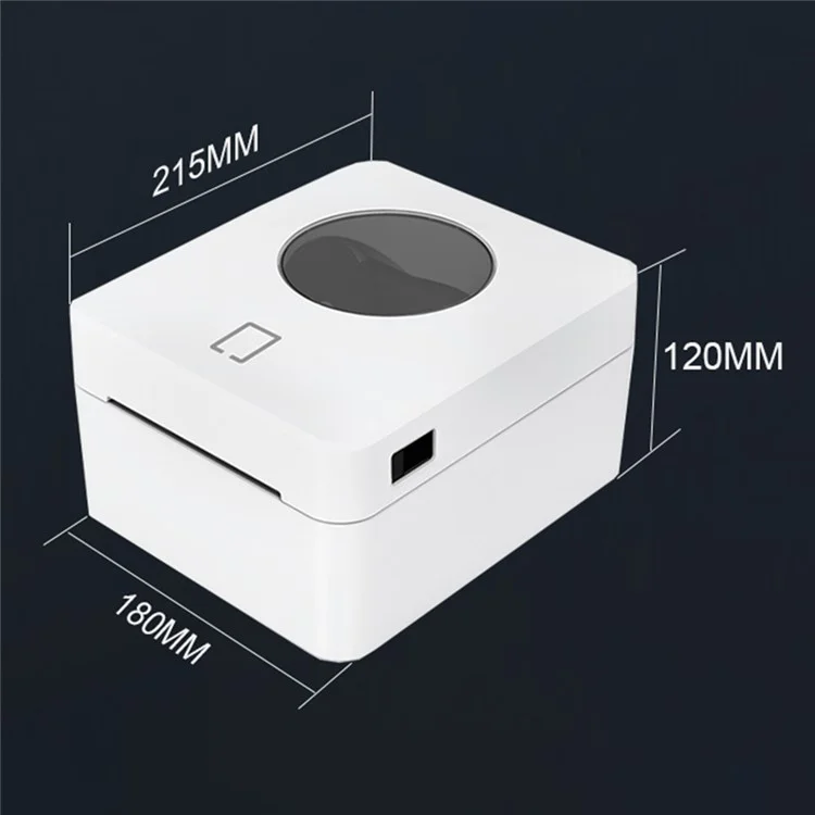ZJ-9250 100mm Bluetooth-compatible USB Thermal Label Printer 4 x 6 inch Shipping Label Printer - White  /  US Plug