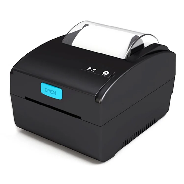 ZJ-8610 80-mm-Thermoetikettendrucker, USB-Bluetooth, drucklos für Einzelhandel und kleine Unternehmen - Schwarz / US-Stecker
