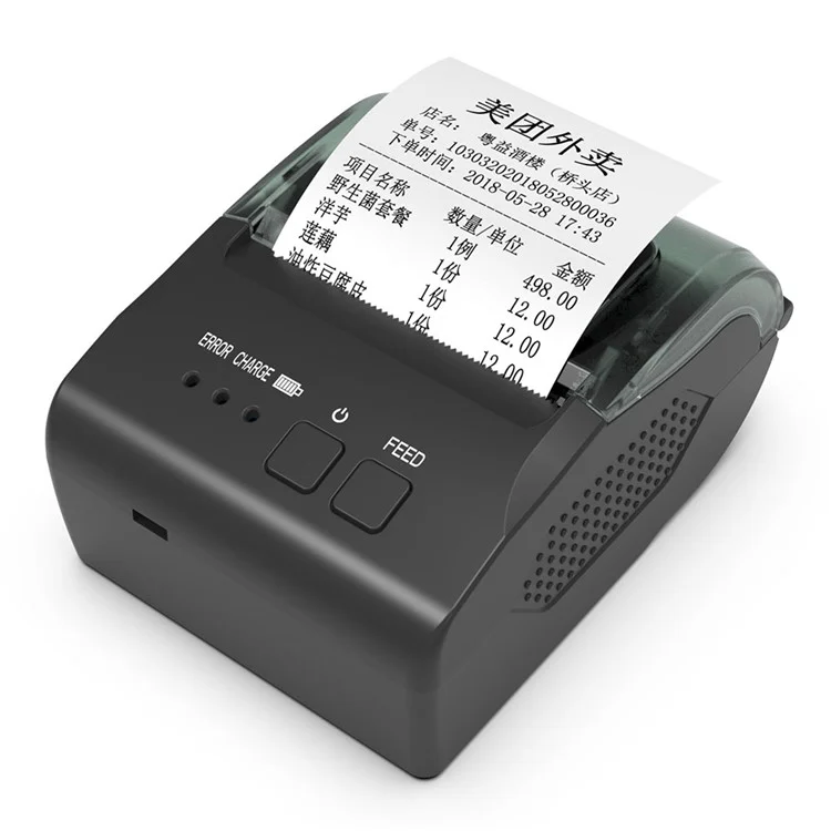 Портативный принтер ZJ-5810 58 мм с термопечатью, USB, Bluetooth