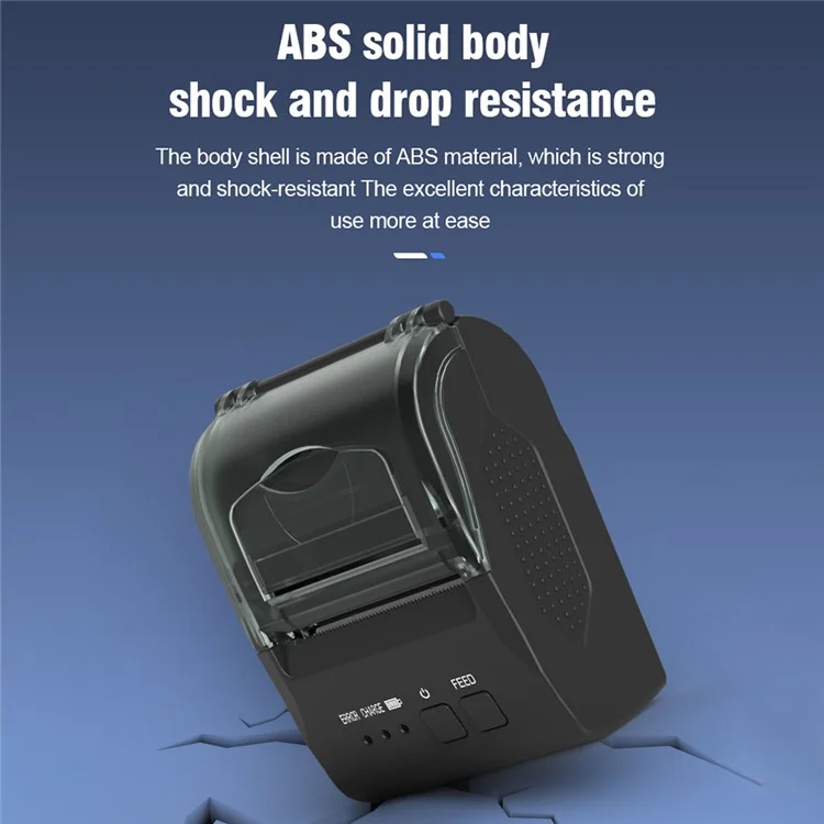 Портативный принтер ZJ-5810 58 мм с термопечатью, USB, Bluetooth