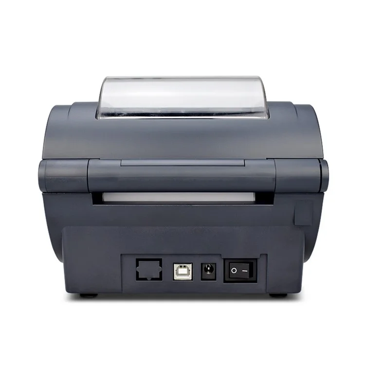 Impresora de etiquetas térmicas ZJ-9210 de 110 mm para envíos, impresora USB para plataformas de comercio electrónico - Negro / Enchufe estadounidense