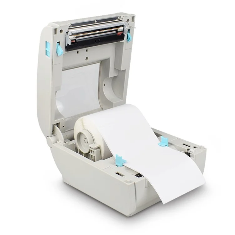 Impresora de etiquetas térmicas ZJ-9210 de 110 mm Etiquetas de envío Impresora USB para plataformas de comercio electrónico - Blanco / Enchufe estadounidense