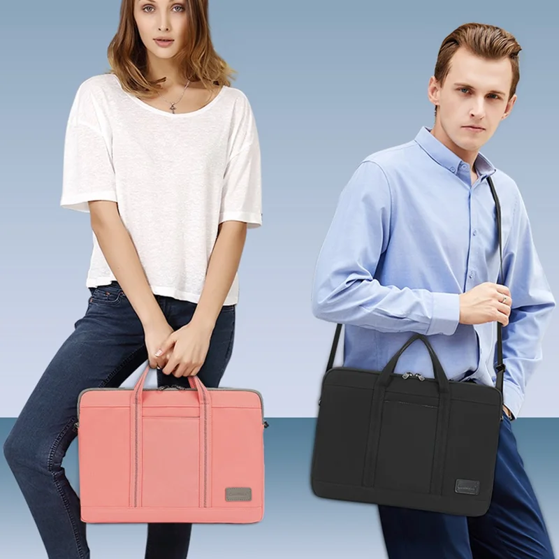 COOLBELL CB-2125 Borsa per laptop da 13,3 pollici / Borsa a tracolla slim e leggera per business, impermeabile e antiurto - Grigio