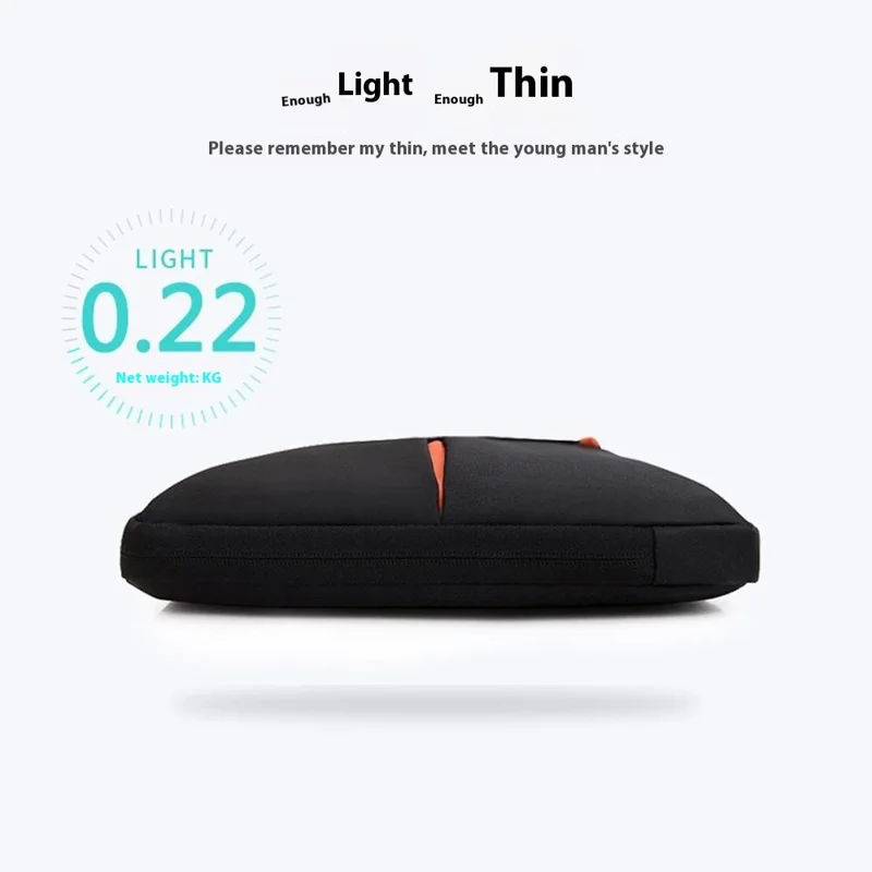 For 11-12 Inch Laptop Bag Vertical Water Resistant Nylon Protective Case With Zipper Pocket 31 x 21 x 3CM - Blue