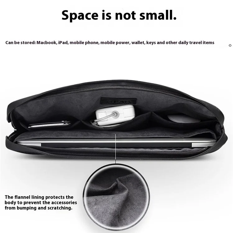 QIALINO Laptop Sleeve Bag for 13 Inch Notebook Portable Carrying Case