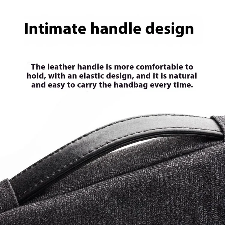QIALINO For 13 Inch Laptop Sleeve Bag Waterproof Shockproof Carrying Case with Handle Strap