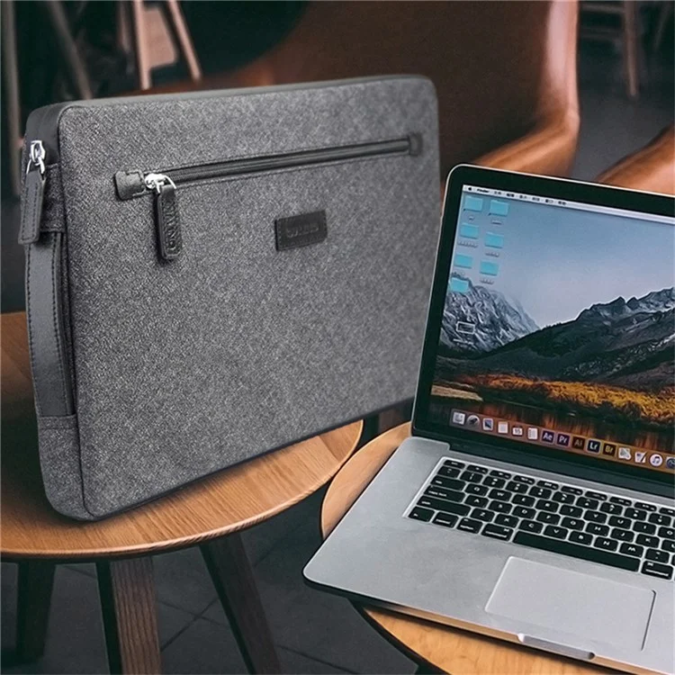 QIALINO For 13 Inch Laptop Sleeve Bag Waterproof Shockproof Carrying Case with Handle Strap