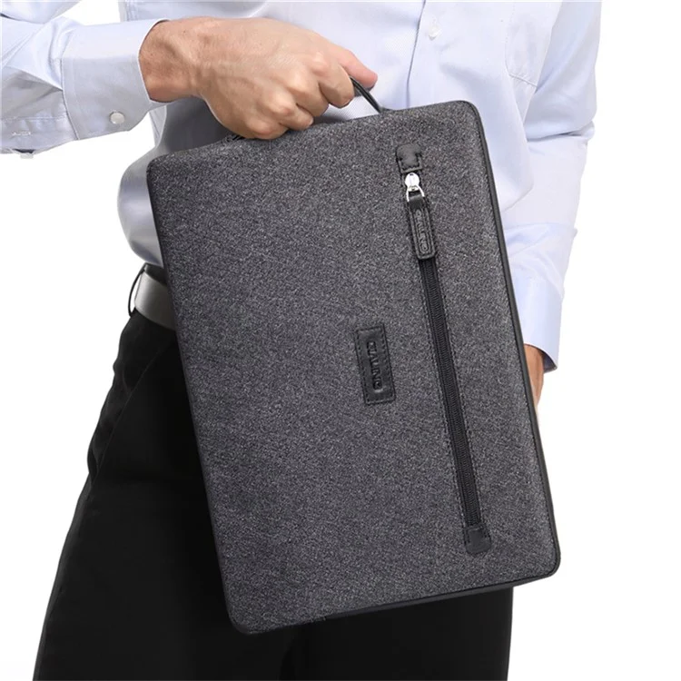 QIALINO For 13 Inch Laptop Sleeve Bag Waterproof Shockproof Carrying Case with Handle Strap